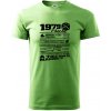 1979 v kocke - Klasické pánske tričko vyššej gramáže - S ( Trávová zelená )