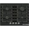 Plynová varná doska BOSCH PNP6B6K40, plyn na skle, čierna 4, liatinové rošty