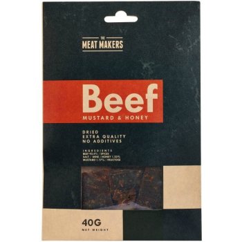 Meat Makers Beef Jerky sušené hovězí maso med a hořčice 40g