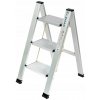 Hliníkový skladací rebrík do domácnosti, 3-stupňový LEMAR Slim Space-X 040103