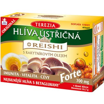 Terezia Company Hlíva ústřičná s Reshi Forte 60 kapsúl