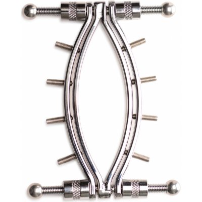 Master Series Spread Em Poker Vagina Clamp with Adjustable Pressure Screws