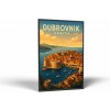 Mesto Dubrovnik | Vintessia slika u okviru Rozmery obdĺžnik: 50x75, Rám: Čierny matný-alu