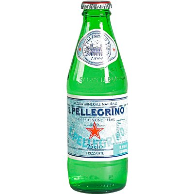 SAN PELLEGRINO MINERÁLNÍ VODA SKLO 0.25 l