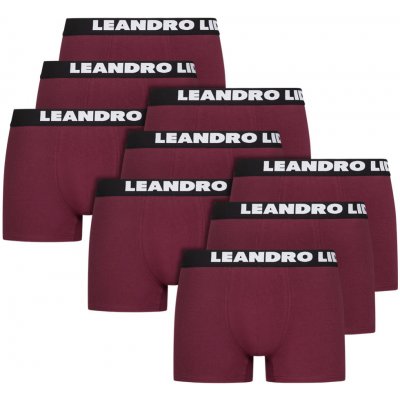 Leandro Lido Ravello Men Boxer Shorts Pack of 9 red