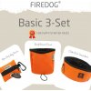 Firedog Basic 3-Set nylon oranžový