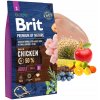 SUCHÉ KRMIVO BRIT PREMIUM BY NATURE ADULT S 3kg PRE PSOV MALÝCH PLEMIEN KURACIE MÄSO