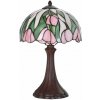 Stolná lampa Tiffany Ružový Tulipán Ø 27x40 cm E14