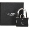 Charm London Háčik na kabelku Hide & Stitches - čierny