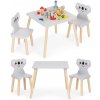ECOTOYS Súprava detského nábytku KOALA sivá
