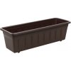 PLASTKON Samozavlažovací truhlík Garden Flor 50 cm hnedá