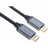 PremiumCord DisplayPort 1.4 přípojný kabel, kovové a zlacené konektory, 3m (kport10-03)