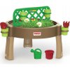 Dolu Hrací stolík 4v1 kreatívny hnedý