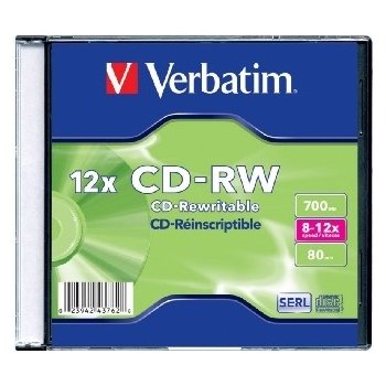 Verbatim CD-RW 700MB 12x, 10ks