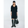 BIG STAR Dámske pletené šaty s vlnou čierne Julita 906 L/XL