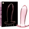 Nebula series by ibiza - model 5 anal plug borosilicate glass pink 12.5 cm -o- 3.5 cm
