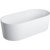 OMNIRES - OVO PZ+ voľne stojaca vaňa, 160 x 75 cm biela lesk /BP/ OVOWWBP