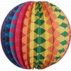 Lampión okrúhly 22 cm farebný