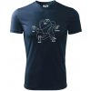 Kameň nožnice papier Spock - Pánske tričko Fantasy športové - L ( Tmavomodrá (takmer čierna) )