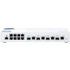 QNAP riadený switch QSW-M408-4C (12 portov: 8x Gigabit port + 4x 10G SFP+ / 10GbE kombo porty) QSW-M408-4C