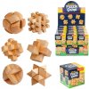 Teddies Hlavolam 3D puzzle drevo, mix druhov