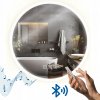 KÚPEĽŇOVÉ ZRKADLO S OKRÚHLYM LED OSVETLENÍM S BLUETOOTH REPRODUKTOROM FFJ 60 cm