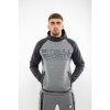PitBull West Coast - pánská KP mikina LOGAN šedá/tmavě šedá 2XL