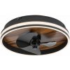 RABALUX 71016 Faustine stropné svietidlo s ventilátorom LED D470mm 30W/1000lm 3000-6500K čierna, biela, imitácia dreva, diaľkový ovládač