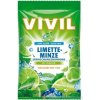 VIVIL BONBONS LIMETTE-MINZE drops s príchuťou limetka a pepermint s vitamínom C, bez cukru 1x60 g
