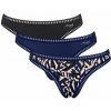3PACK Tangá Sloggi Go Crush bavlnené viacfarebné L