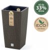 Prosperplast Kvetináč RATO SQUARE ECO WOOD kávový 29,0 cm