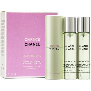 Chanel Chance Eau Fraiche toaletná voda dámska 3 x 20 ml náplň od 100 € -  Heureka.sk