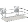 Wenko | WENKO 23854800-Polica TURBO-LOC QUADRO ED. 24x14,5 cm nerezová oceľ/lesklý chróm | WE0665