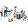 Set práčovňa a obchod Maxi Market Wash&Clean Laundry Smoby s elektronickým vysávačom so zvukom a potravinami
