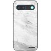 Picasee silikónový čierny obal pre Google Pixel 8 - White marble