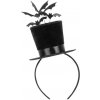 PartyDeco Čelenka Cylinder s netopiermi 19 x 26 cm