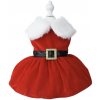 Vianočné šaty pre psy a mačky Červená M