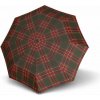 Derby Hit Mini káro červený - skladací dáždnik