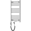 Mexen Mars, elektrické vykurovacie teleso 700x400 mm + vykurovacia tyč 300 W, chrómová, W110-0700-400-2300-01
