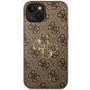 Kryt na mobil Guess PU 4G Metal Logo Zadný Kryt pre iPhone 15 Brown (GUHCP15S4GMGBR)