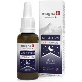 Magna Swiss Purity Magna lipozomálny Melaform Melatonin 1mg + CBD 2.5% 30 ml