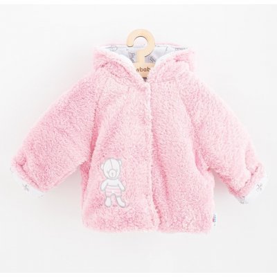 Zimný kabátik New Baby Nice Bear ružový - 62 (3-6m)