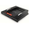 AXAGON RSS-CD12 rámeček pro 2.5'' SSD/HDD do DVD slotu, 12.7 mm, LED, hliník Axagon