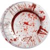 Halloween Papierové taniere krv 8 ks 23 cm GUI26336