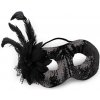 Stoklasa Karnevalová maska ​​- škraboška s perím