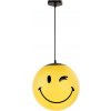 ONLI - Detský závesný luster na lanku SMILEY 1xE27/15W/230V žltá SM-2001/S30Y01 + záruka 3 roky zadarmo
