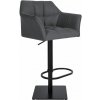 Barová stolička Damaso B filc, sivá