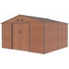Záhradný domček G21 GAH 1085 - 340 x 319 cm, hnědý + DARČEK Prosperplast WOODEBOX antracit 140L