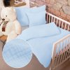 Biante Detské mušelínové posteľné obliečky do postieľky Nature MSN-086 Bledo modré Do postieľky 90x140 a 40x60 cm