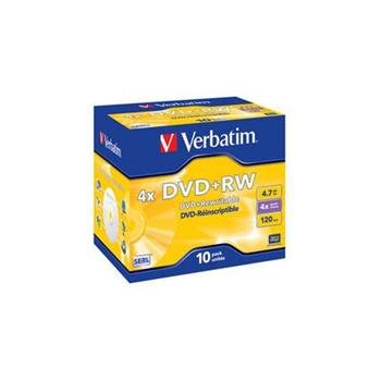 Verbatim DVD+RW 4,7GB 4x, 10ks